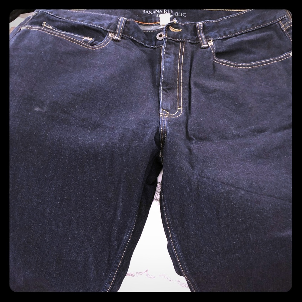 Banana republic straight jeans - worn only once